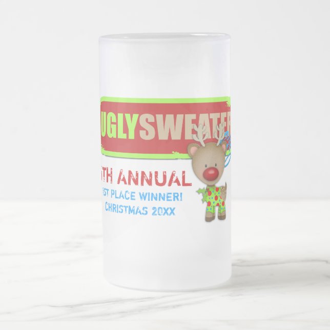 GASCHROMATOGRAPHIE hässlicher Mattglas Bierglas (Mittel)