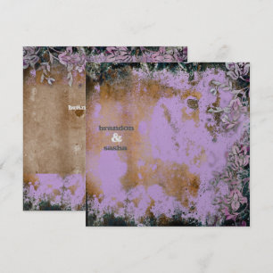 GASCHROMATOGRAPHIE Lusciously rustikale lila Einladung