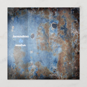 GASCHROMATOGRAPHIE   Lusciously rustikales   Blau Einladung