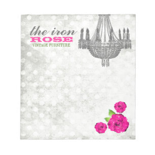 GASCHROMATOGRAPHIE rosa u. graue Vintage Notizblock