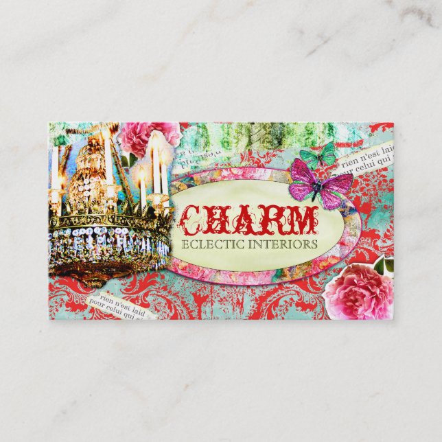 GASCHROMATOGRAPHIE | schäbiger Vintager Charme - Visitenkarte (Vorderseite)