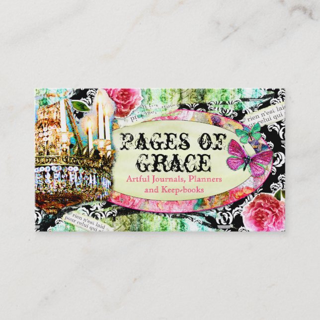 GASCHROMATOGRAPHIE schäbiger Vintager Visitenkarte (Vorderseite)