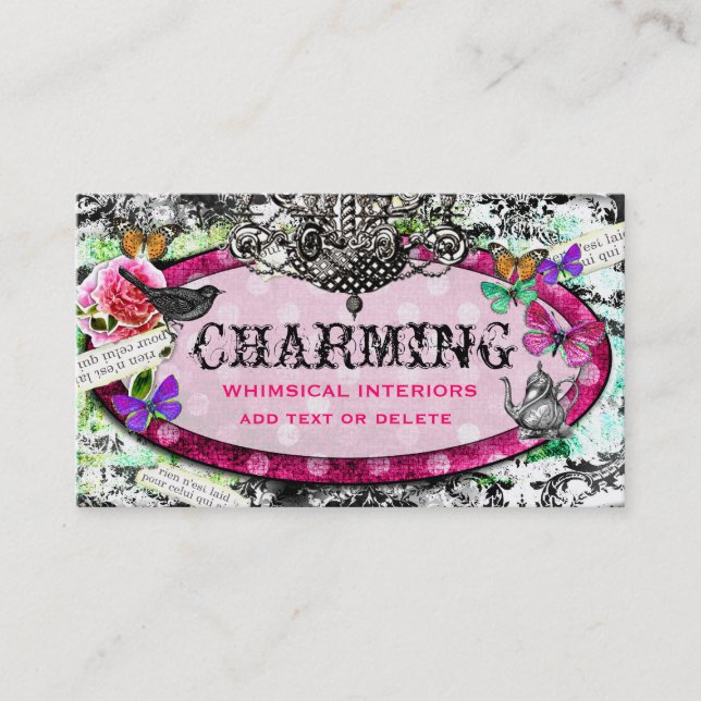 GASCHROMATOGRAPHIE wunderlicher Vintager Visitenkarte (Vorderseite)