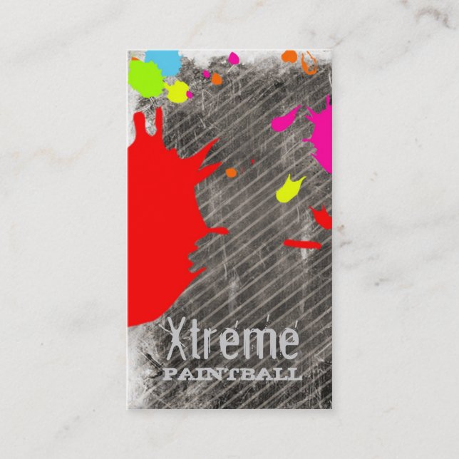 GASCHROMATOGRAPHIE | Xtreme Farbe Visitenkarte (Vorderseite)