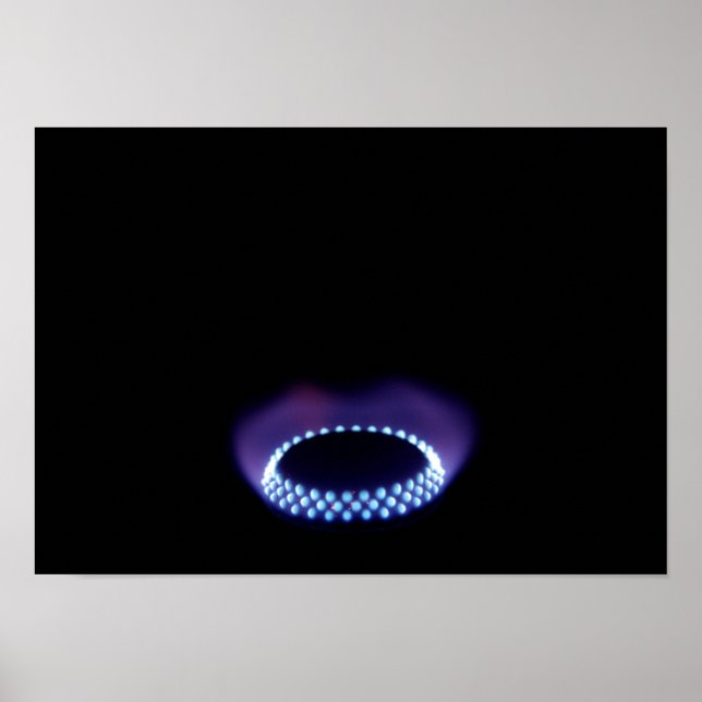 Gasflamme Poster (Vorne)