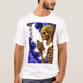 Gashadokuro Yokai Der verhungernde Riese Skelett M T-Shirt