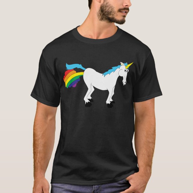 Gashaltiges Einhorn T-Shirt (Vorderseite)