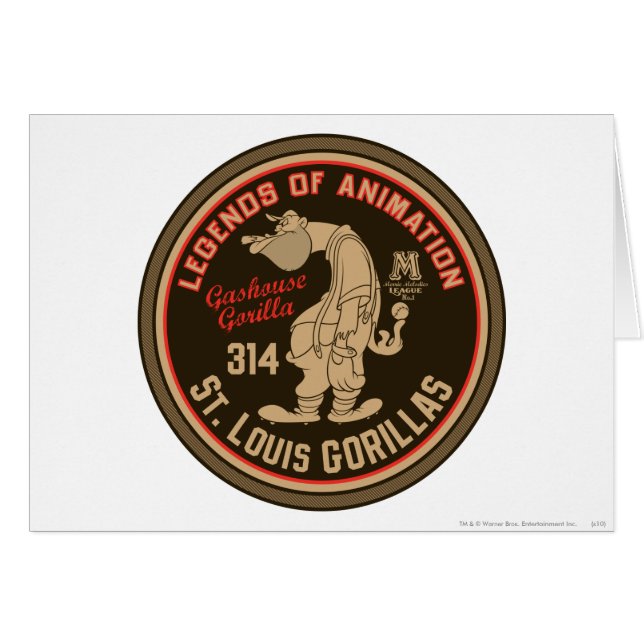 Gashouse Gorillas Logo Feat. Pitcher (Vorderseite (Horizontal))