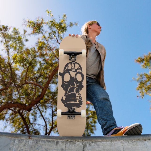 GASMASK SKATEBOARD DECK (Außenbereich 1)