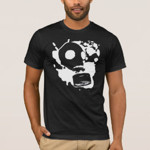 Gasmaske-Graffiti T-Shirt