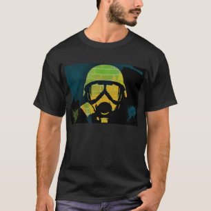 Gasmaske-Graffiti T-Shirt