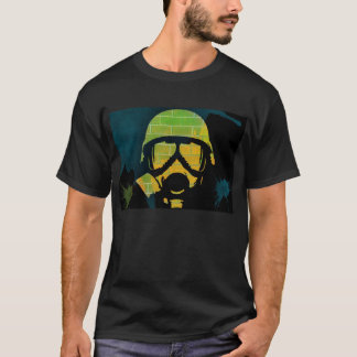 Gasmaske-Graffiti T-Shirt