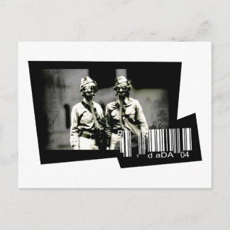 Gasmaske (Postkarte) Postkarte