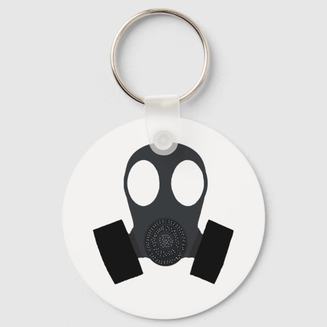 Gasmaske Schlüsselanhänger (Vorderseite)