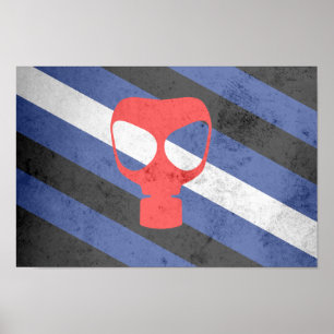GASMASKEN-STOLZ-FLAGGE POSTER