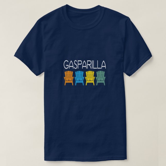 Gasparilla Insel-Florida-Strandstühle T-Shirt (Design vorne)