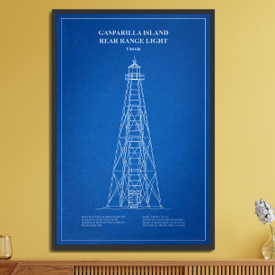 Gasparilla Island Rear Range Light - Florida - AD Fotodruck