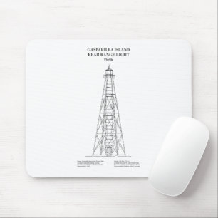 Gasparilla Island Rear Range Light - Florida - BD Mousepad