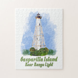 Gasparilla Island Rear Range Light - Florida Puzzle