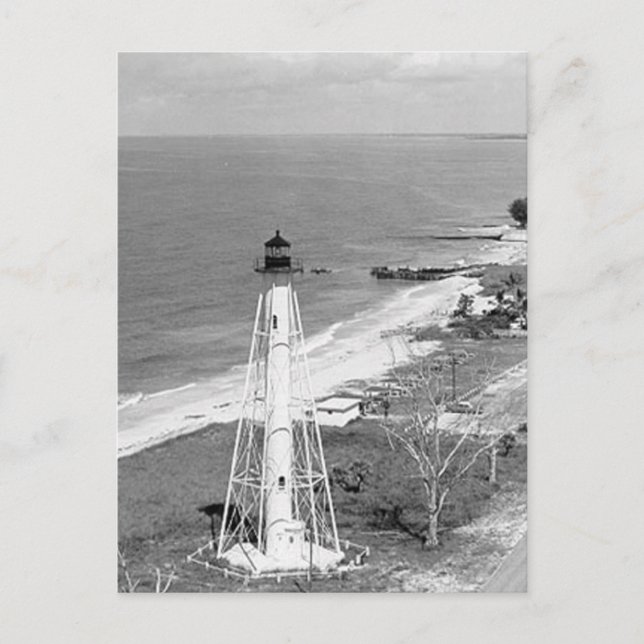 Gasparilla Island Rear Range Lighthouse Postkarte (Vorderseite)