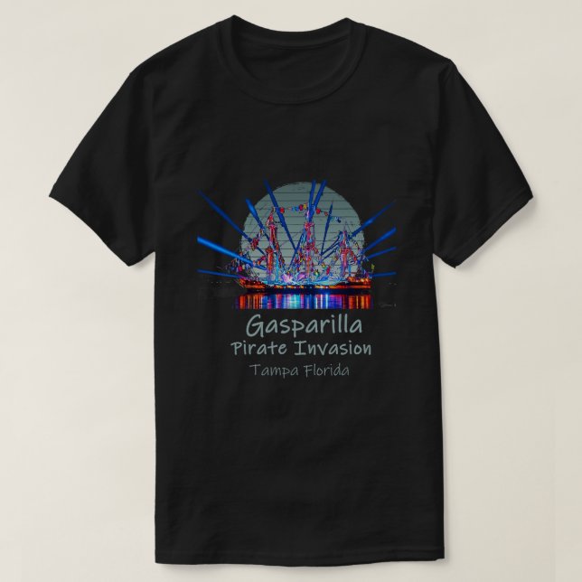 Gasparilla Pirate Invasion Tampa Flori T-Shirt (Design vorne)