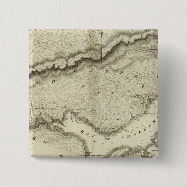 Gaspe-Halbinsel Button (Vorderseite)