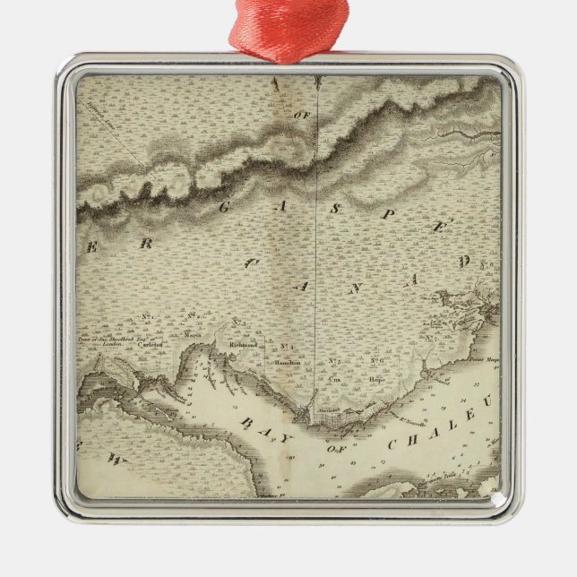 Gaspe-Halbinsel Ornament Aus Metall (Vorne)