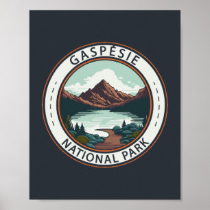 Gaspésie Nationalpark Kanada Abzeichen Poster