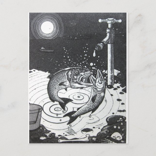 Gaspingelfisch Postkarte (Vorderseite)