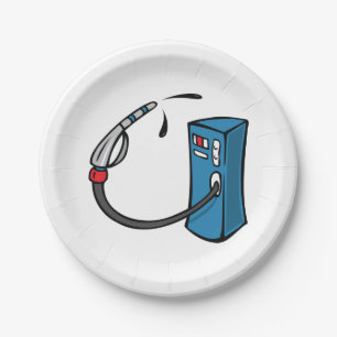 Gaspumpe Pappteller