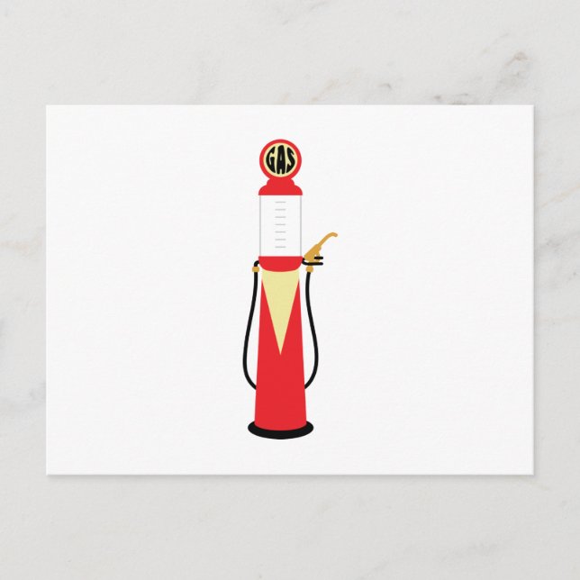 Gaspumpe Postkarte (Vorderseite)