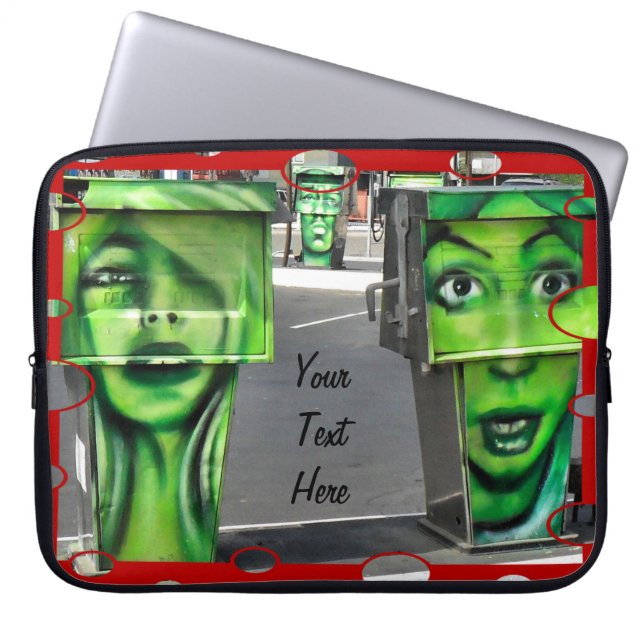 Gaspumpen Laptopschutzhülle (Vorderseite)