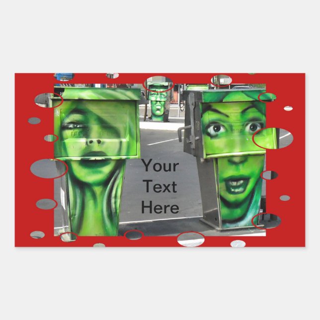 Gaspumpen Rechteckiger Aufkleber (Vorderseite)