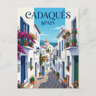 Gasse in Cadaques Spanien Spanien Postkarte