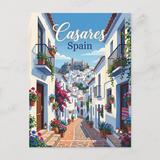 Gasse in Casares, Spanien Spanien Postkarte (Vorderseite)
