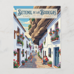 Gasse in Setenil de las Bodegas Spanien Postkarte