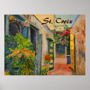 Gasse St. Croix Poster