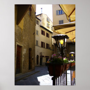 Gassen-Café-Plakat Poster