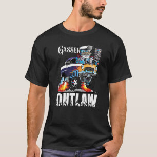 Gasser Outlaw Class Vintages Drag Racing Race Auto T-Shirt