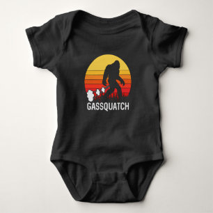 GASSQUATCH Bigfoot Retro Furz Design Baby Strampler
