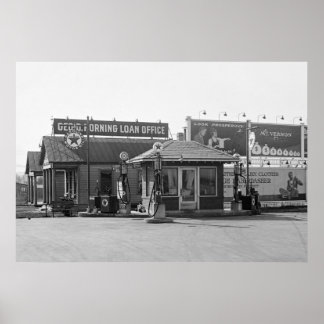 Gasstation 1925 poster