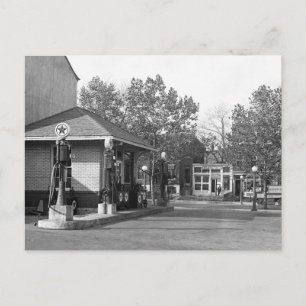 Gasstation 1925 postkarte