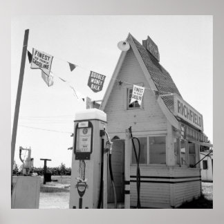Gasstation: 1939 poster