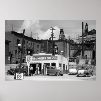 Gasstation, 1939 poster