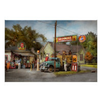 Gasstation - Shannons Supergasoline 1939