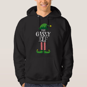Gassy Elf Matching Family Christmas Party Hoodie