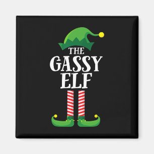 Gassy Elf Matching Family Group Weihnachts-Party Magnet