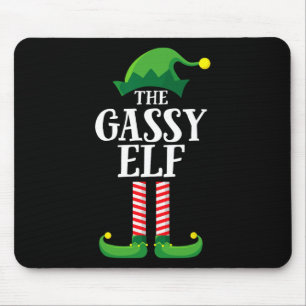 Gassy Elf Matching Family Group Weihnachts-Party Mousepad