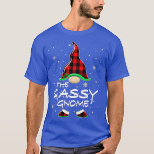 Gassy Gnome Buffalo Kariert Matching Family Christ T-Shirt