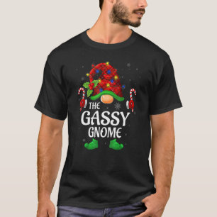 Gassy Gnome Buffalo Red Kariert Matching Family Ch T-Shirt